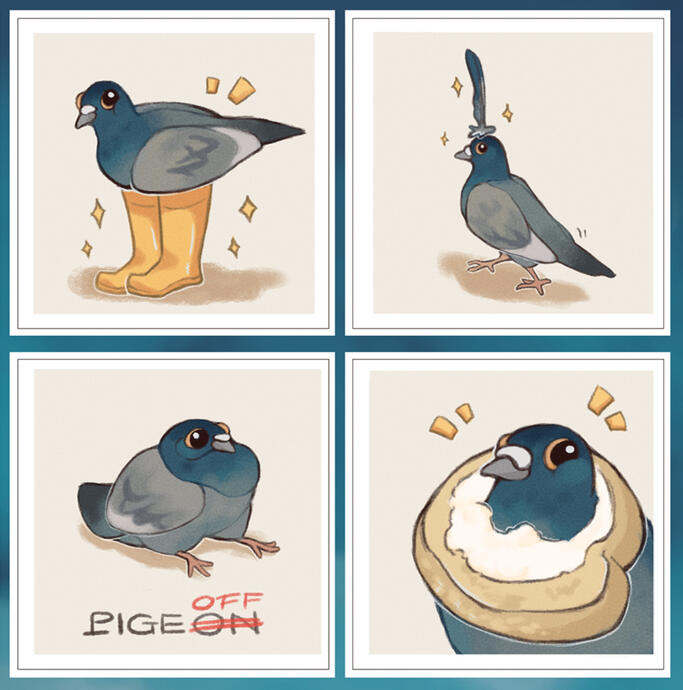 Pigeon Stickers